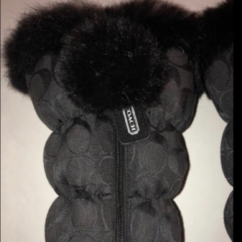 Coach Rabbit Fur Boots - Picture 7 of 8